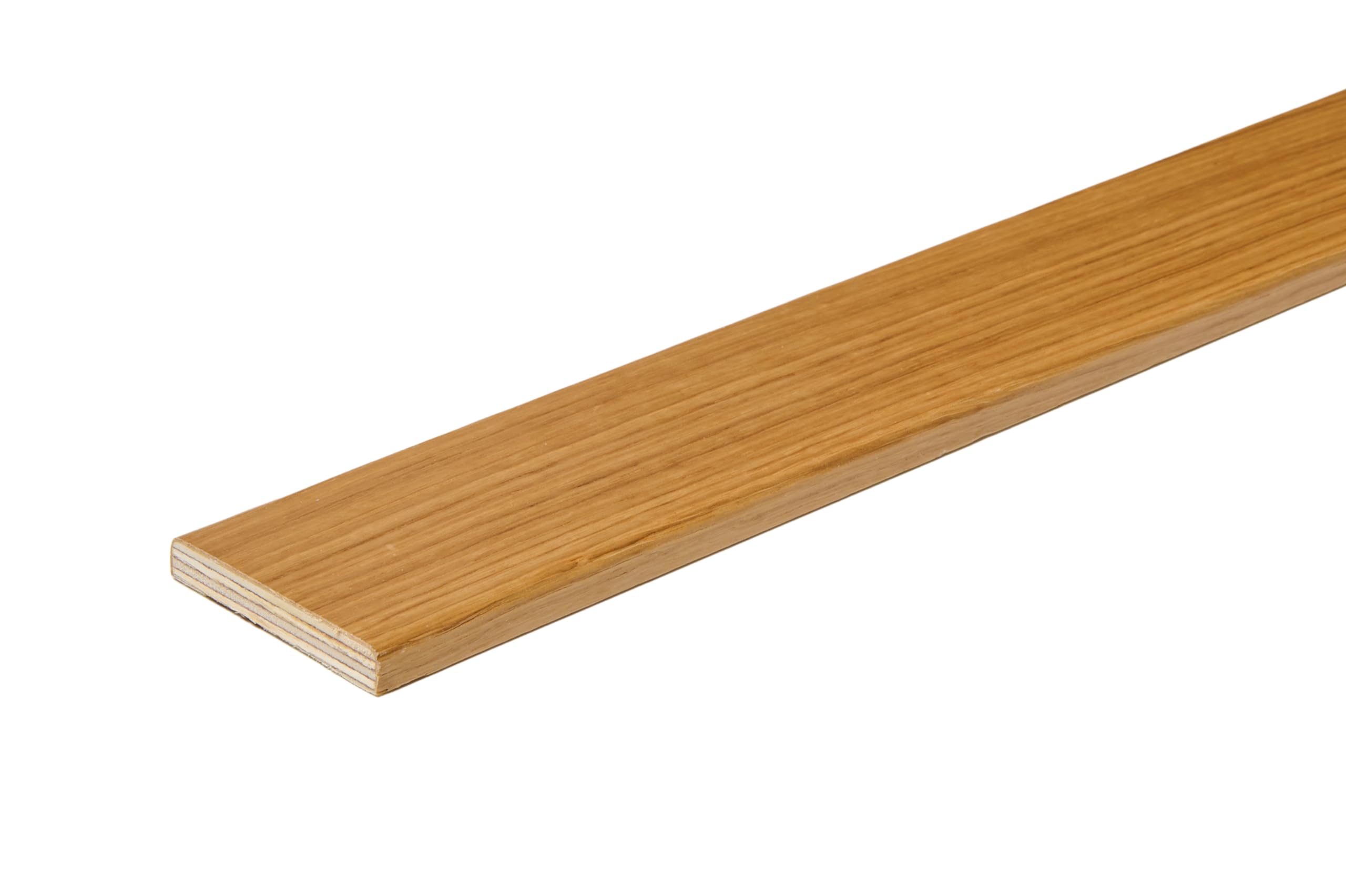Hobby Legno - Coprifilo Rivestito In Legno Di Rovere Verniciato mm. 60X10X2250 (Prezzo Per ml. 11, 25)
