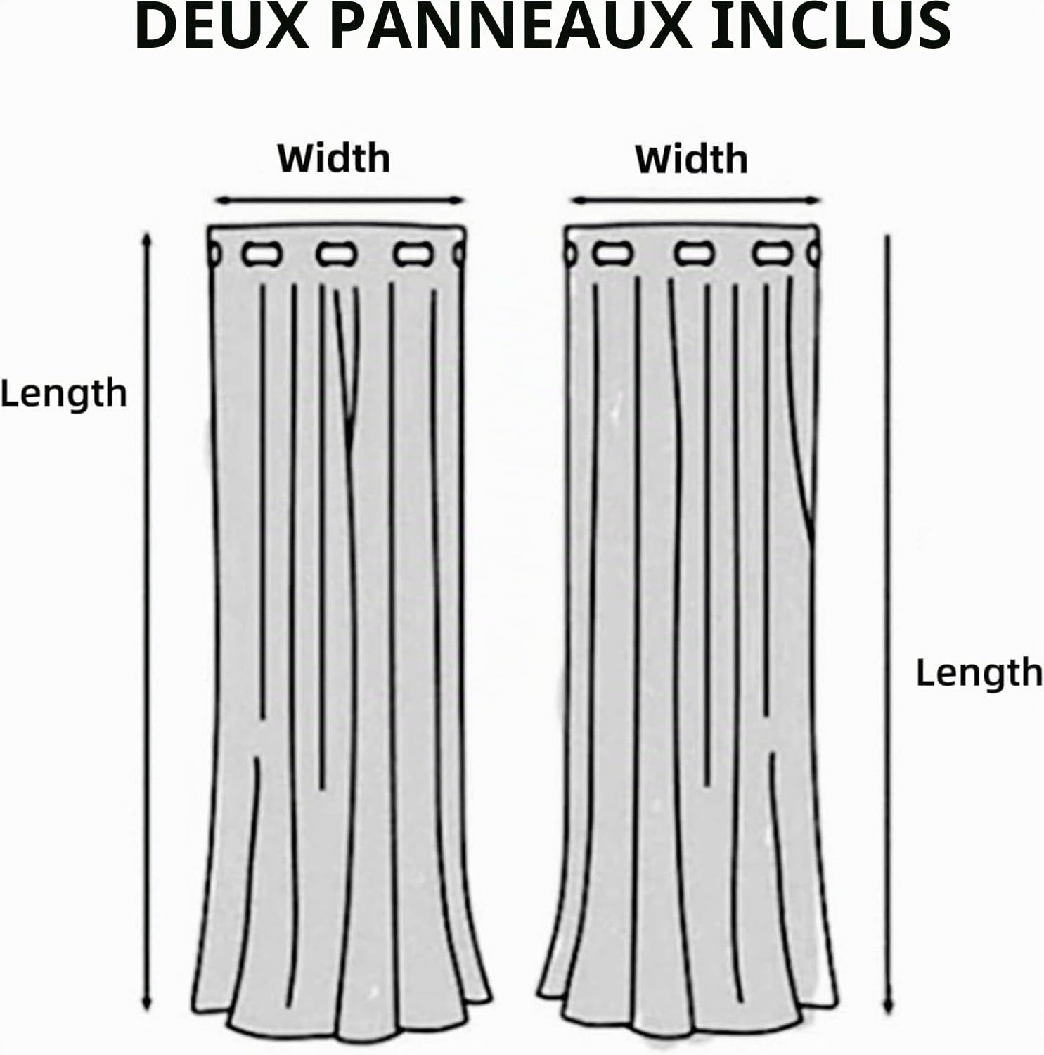 Rideau dégradé Rouge Noir Rideaux Occultants Lot de 2 Rideaux Isolation Thermique pour Chambre Salon Cuisine Bureau Maison Décoration 140x240 cm (Largeur x Hauteur)