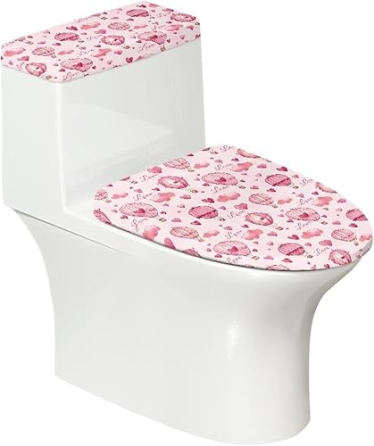 Vista 128 de Fundas antideslizantes para tapa de inodoro y tanque del Día de San Patricio, fundas elásticas para tapa de inodoro, accesorios de decoración de St.