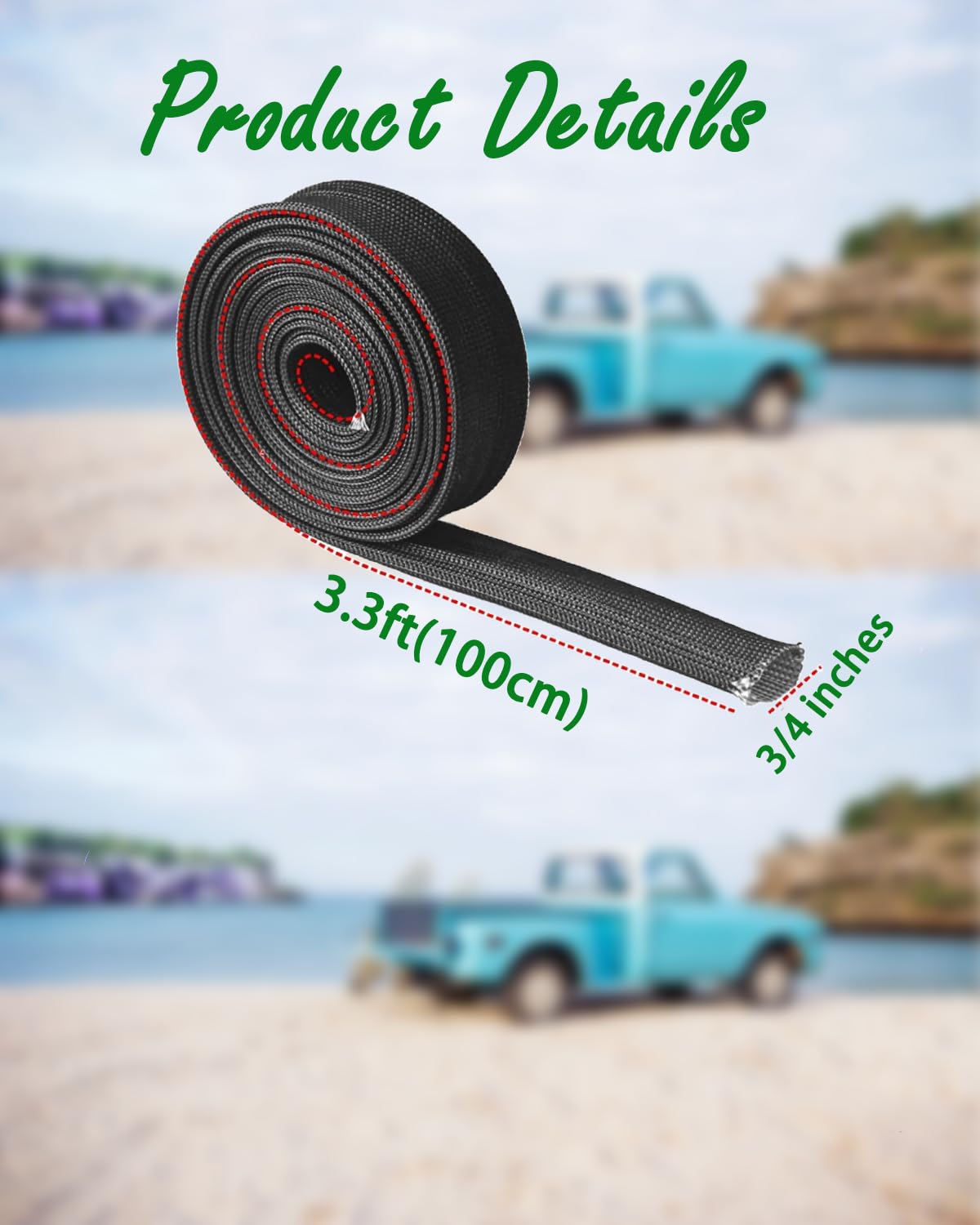 Raceworks 3mm, 4mm, 6mm, ID Wiring Heat Proof Sleeve 3m Length