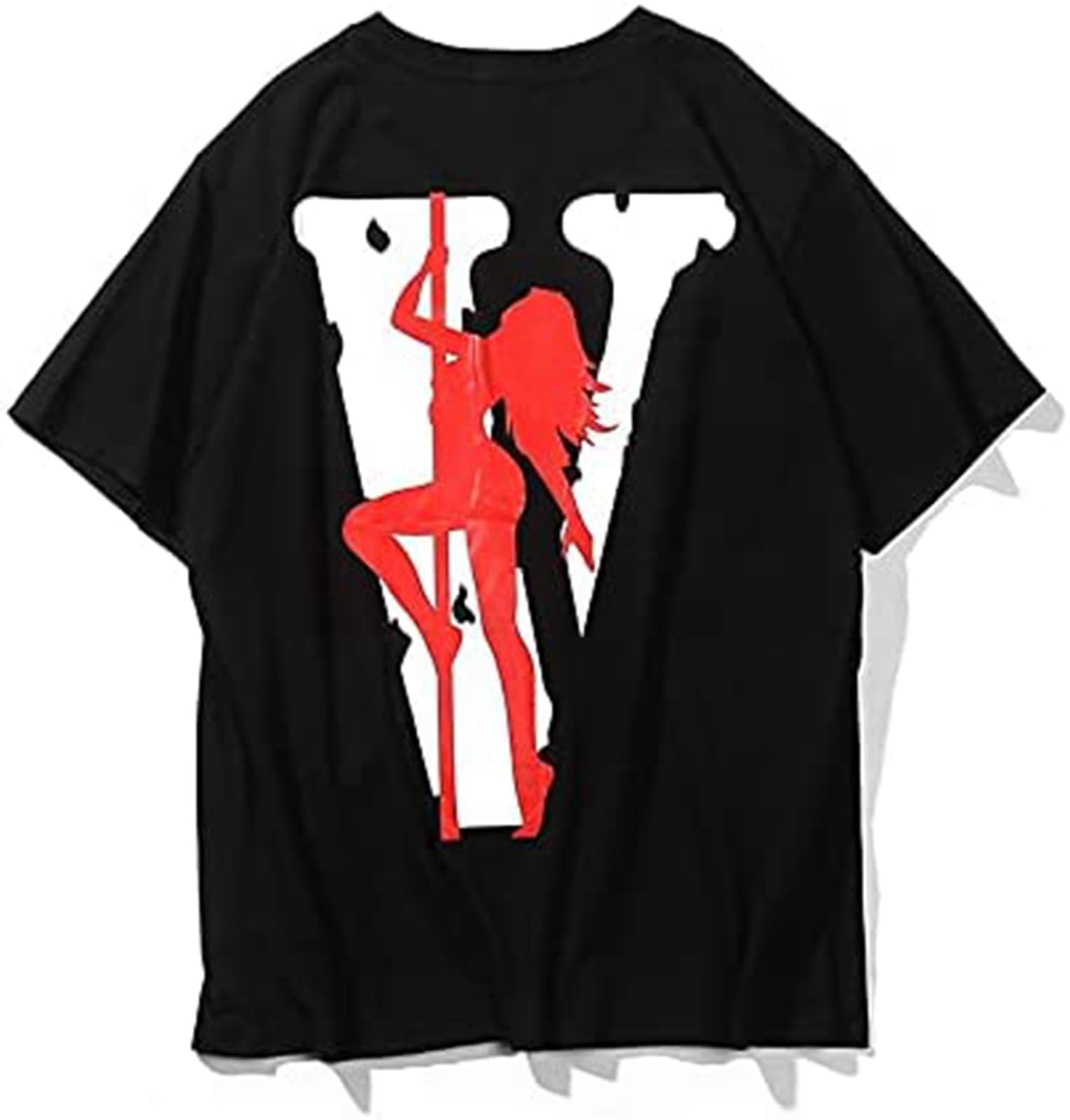 JIANNAVlone Men's T Shirt 100% Cotton Streetwear T-Shirt Short Sleeve Brand Hip Hop Tshirt Pole Dancing Girl Pole Dance