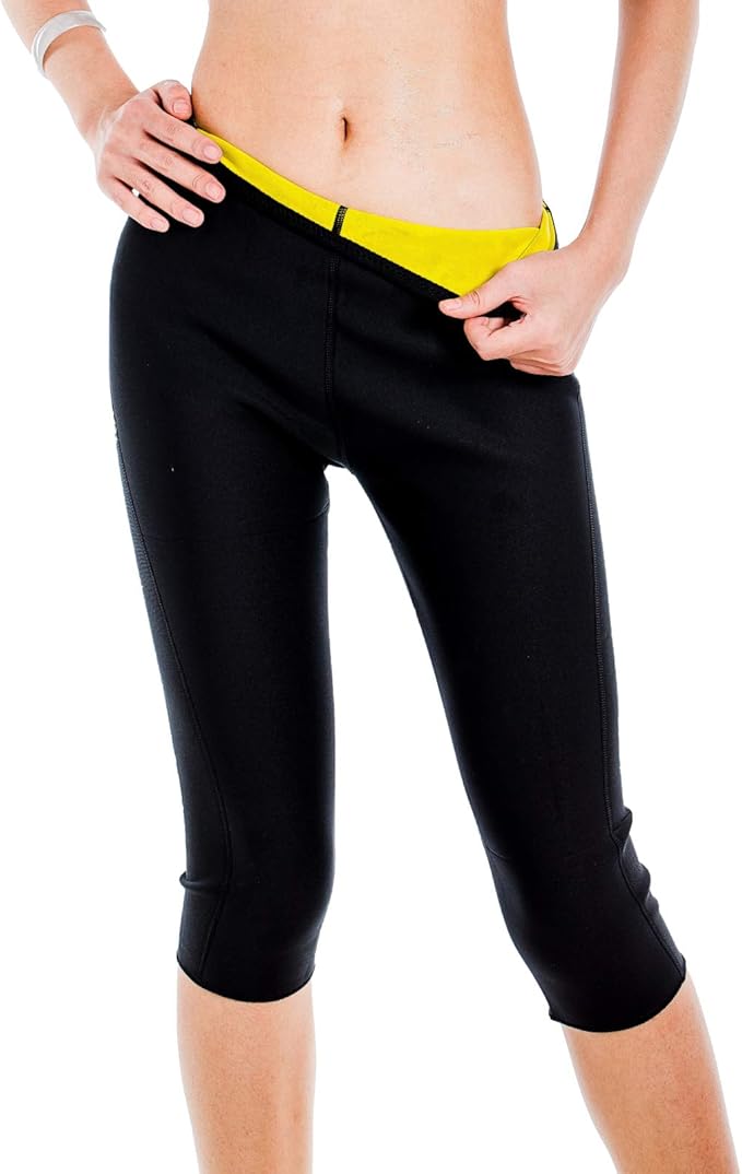 Amazon.com : Vinmin Womens Hot Thermo Body Shaper Neoprene Slimming Pants Thighs Workout Sauna Suit Waist Tummy Control for Weight Loss : Sports & Outdoors