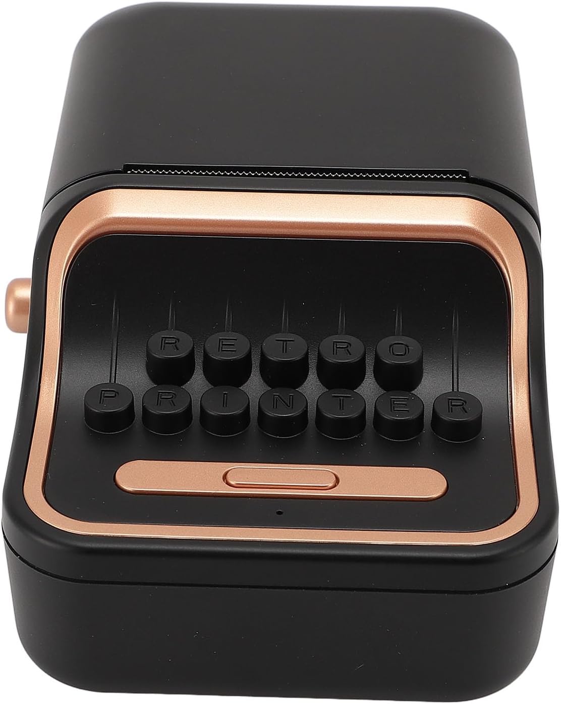 Amazon ヴィンテージラベルメーカーBluetooth 5.0、レトロインクレスラベルプリンター、ミニワイヤレス感熱ラベルメーカー