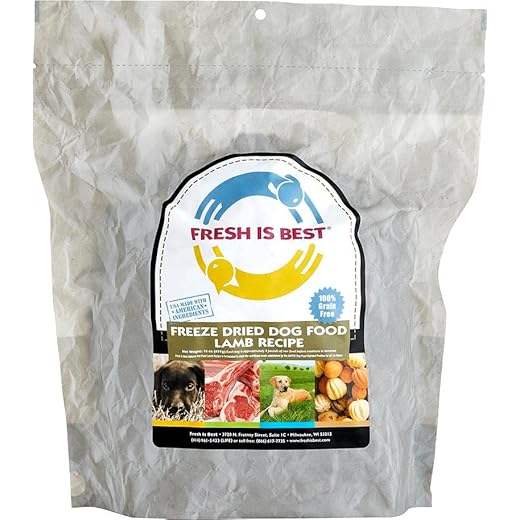 Fresh Is Best Lamb Freeze Dried Dog Food – Raw Dog Food Toppers for Puppies & Adult Canines – High-Protein Freeze Dried Lamb in Resealable Zipper Bag – Made in the USA – 8 oz