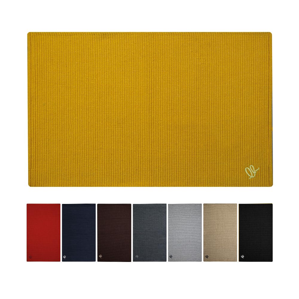 OLIVO.shop | FORMULA - Teppich aus Baumwolle für Küche, Läufer für die Küche, waschbar, Küchenläufer, verschiedene Farben und Größen (Gelb, 55 x 230 cm)