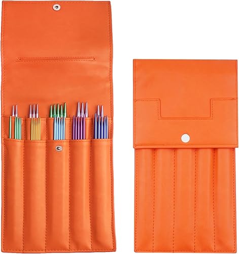 Weabetfu Juego de 40 agujas de tejer de doble punto de aluminio de 7.9 pulgadas de longitud, kits de tejer para manualidades creativas hechas a mano