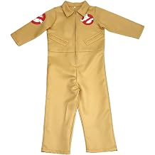 1Set Kids Ghostbuster Halloween Costume Ghostbuster Jumpsuit Uniform with Protons Pack for Cosplay Dressing Up Party Cosplay Halloween Costume