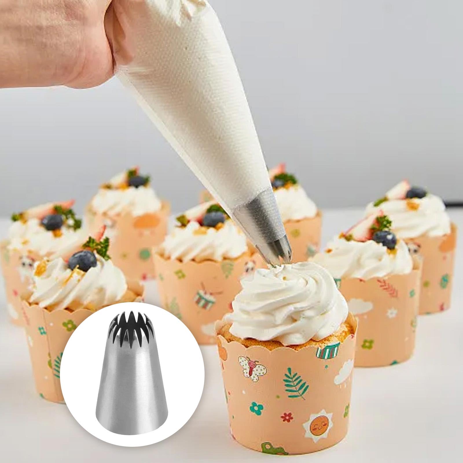 YSTrillion Grass Piping Nozzle,3pcs Douilles Professionnelles En Acier