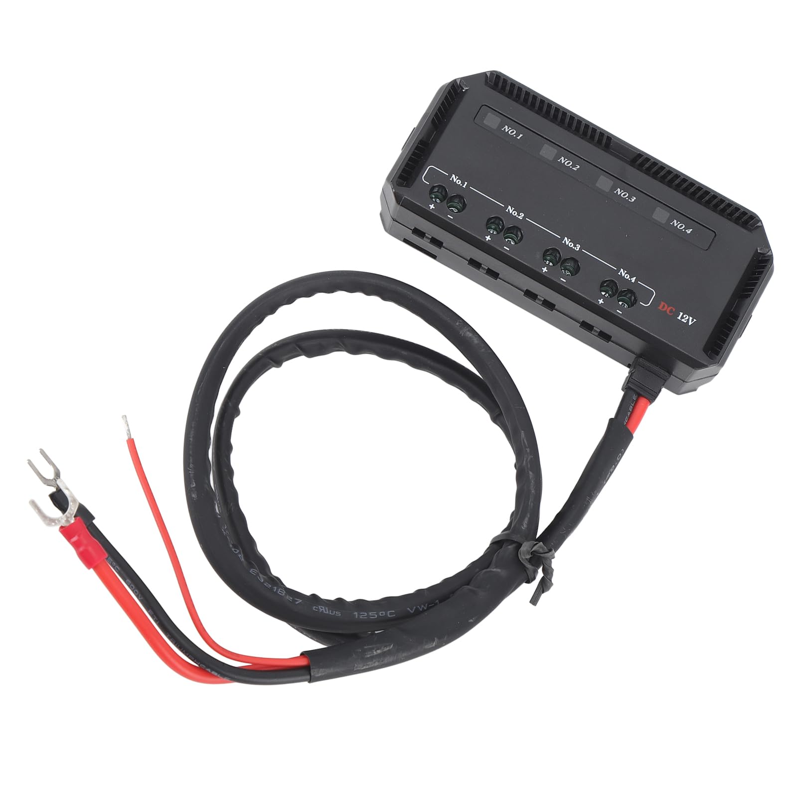 Skrzynka bezpiecznikowa z wyświetlaczem LED, 12 V, 4-krotna puszka bezpiecznikowa, uniwersalna, uchwyt bezpiecznikowy z przekaźnikiem do samochodu, motocykla, ciężarówki, kampera, morskiej