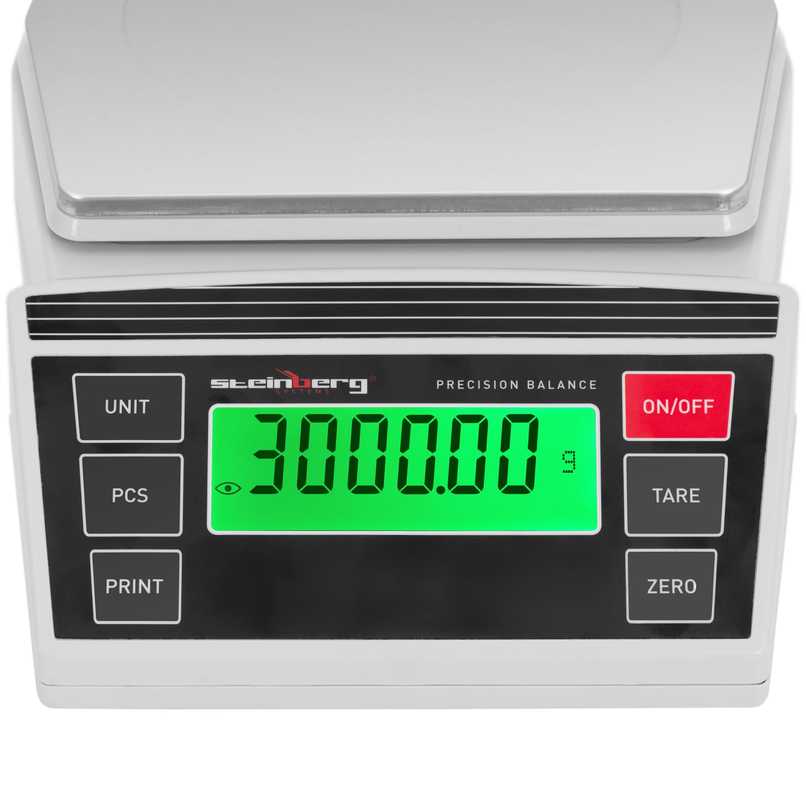 Steinberg Systems Báscula de Precisión Digital de 0,2 a 3000 g / 0,01 g Superficie de pesaje 196 x 160 mm Balanza digital de precisión Báscula digital Balanza de laboratorio