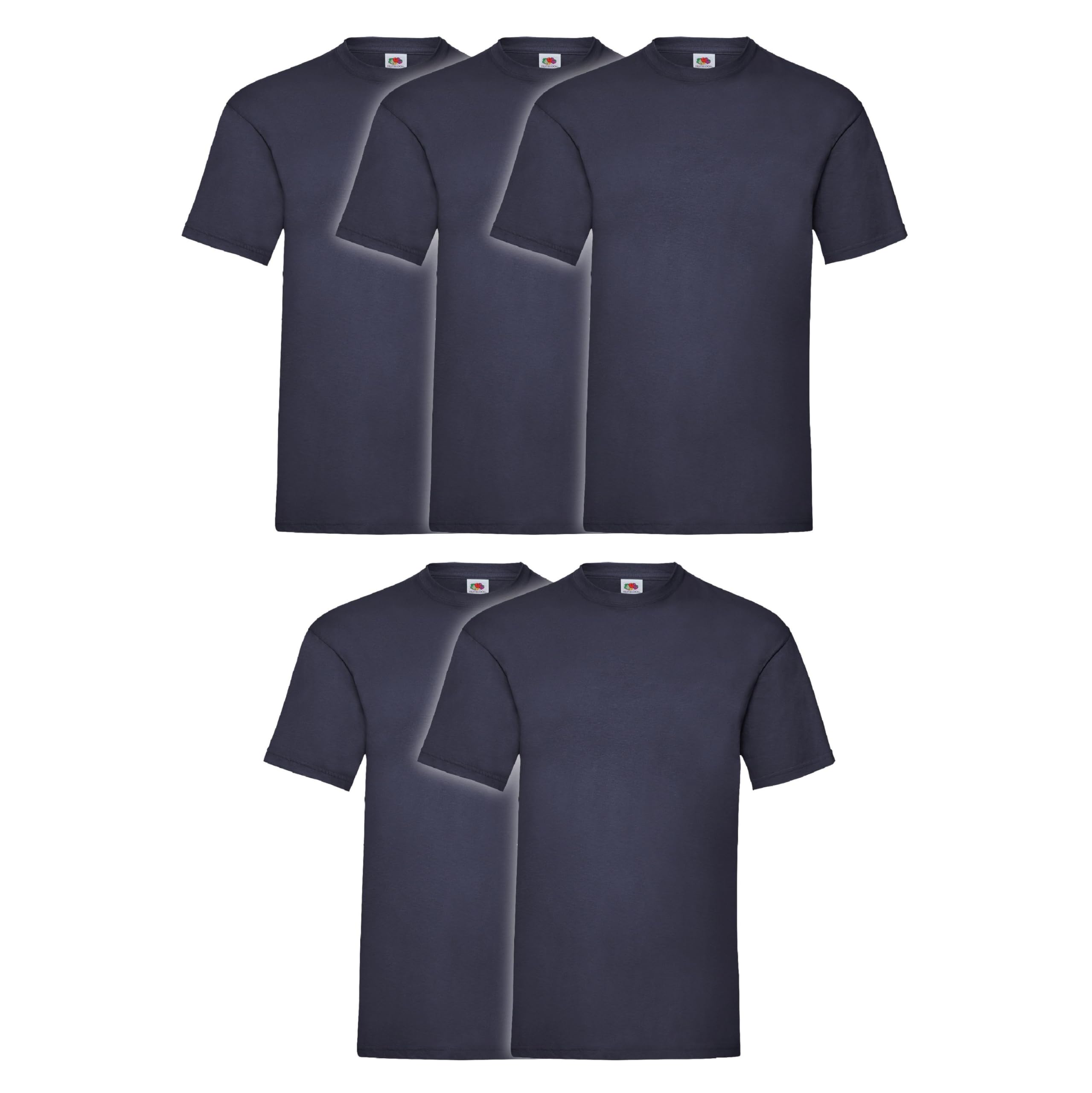 Fruit of the Loom Valueweight Short Sleeve T-Shirt (Pacco da 5) Uomo