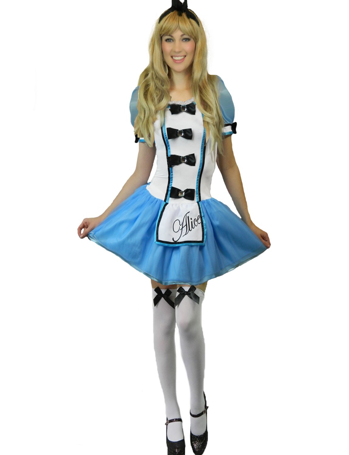 Yummy Bee - Alice in Wonderland Costume Adult - Alice Dress Women's Fancy Dress Costume - Plus Size Costume Women 6-18 (8-10)