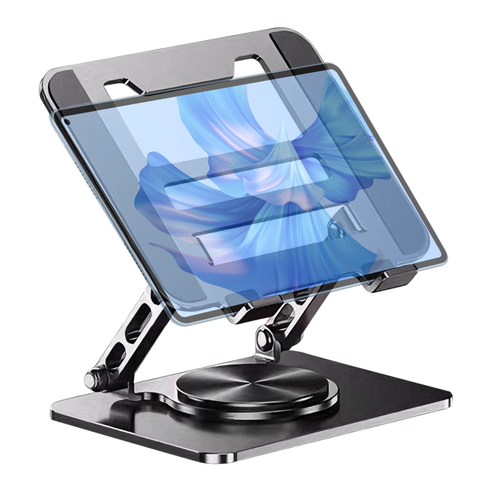 Supporto per computer portatile, rialzo girevole a 360° con dissipazione del calore per PC portatile, supporto regolabile per tablet, ufficio, università, casa, lavoro, gioco, gioco,