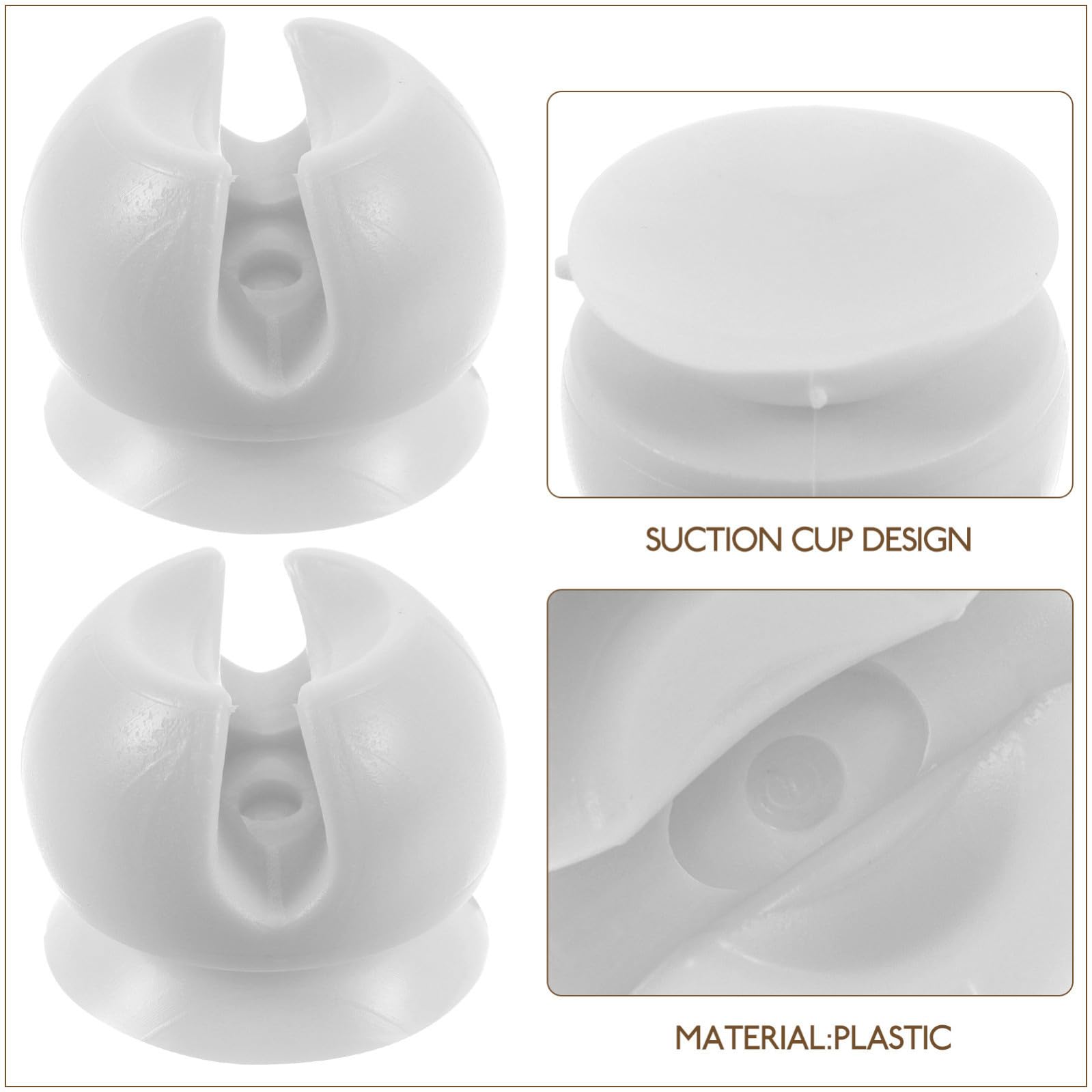 MAGICLULU 20 Piezas Soporte de Cepillo de de succión Soporte para Cargador de Cepillo de Soporte para Cepillo de almacenaje baño Almacenamiento baño el plastico