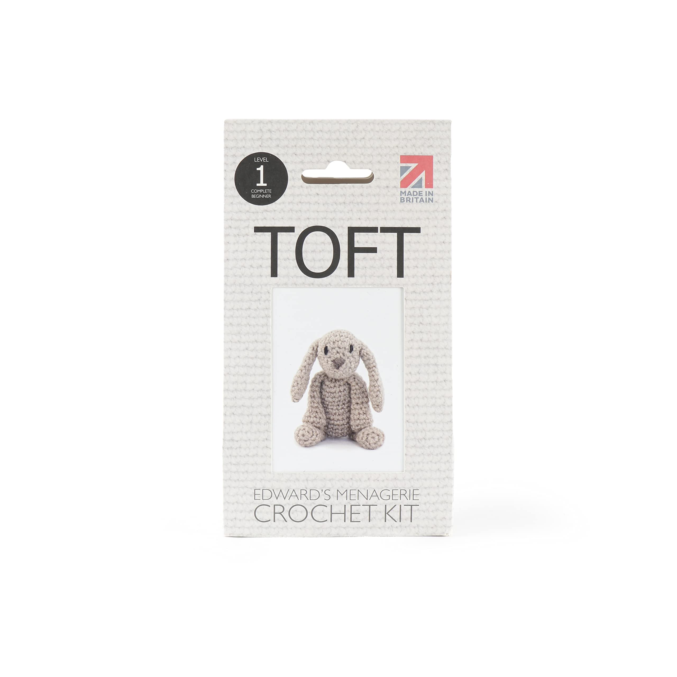 TOFT | Edwards Menagerie | Mini Emma The Bunny Crochet Kit | Luxury Pure Wool | Beginner Friendly