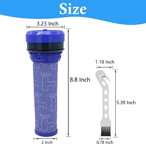 Miniatura 7 de ilovelife Filtro premotor de 2 piezas para aspiradora absoluta Dyson DC37, DC39, DC28, DC53, accesorio para aspiradoras, filtro HEPA lavable, número
