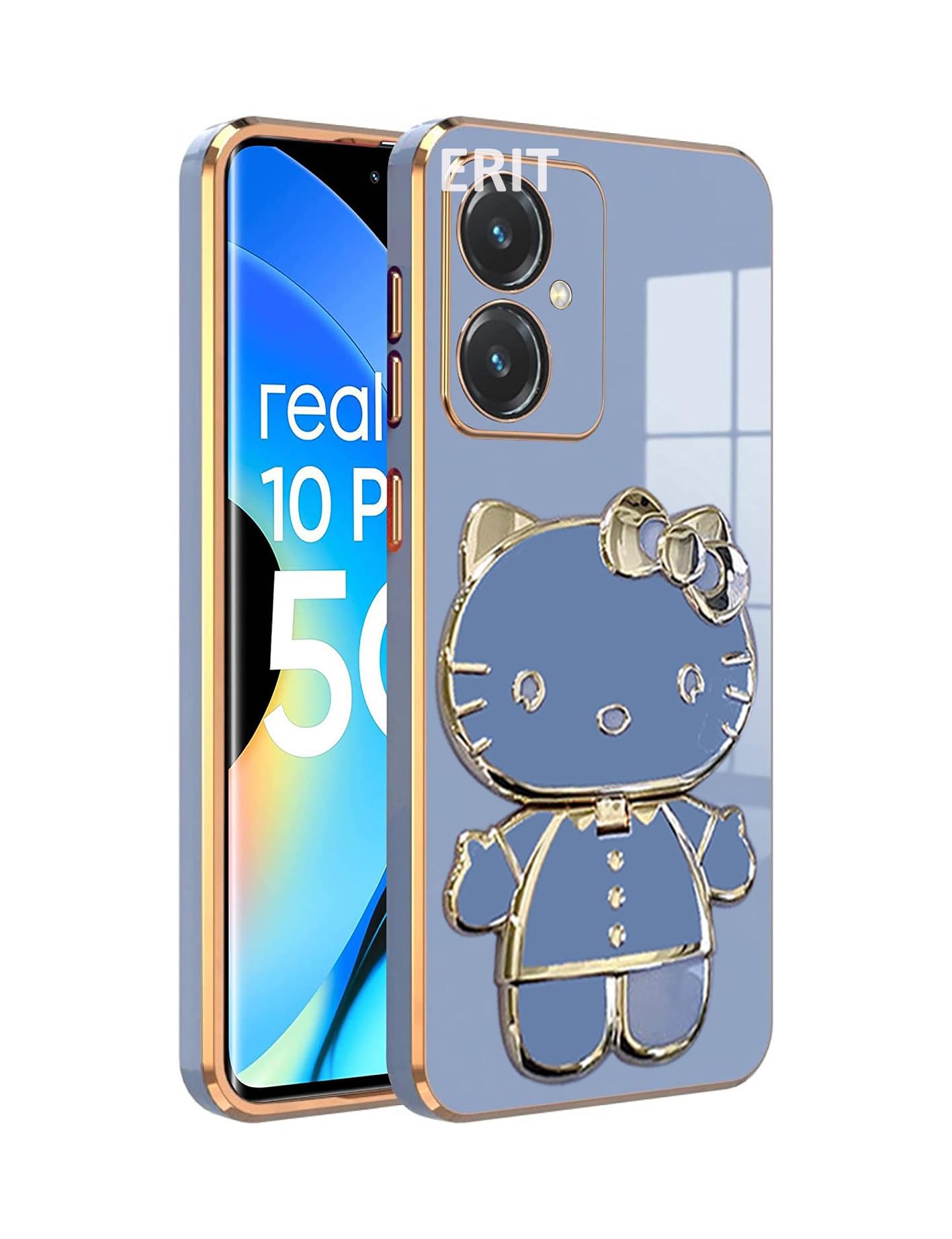 ERIT ® 3D Back Cases and Covers Compatible for Redmi 13c 5G Kitty with Stand and Mirror | Camera Protection | Anti-Slip | Folding Stand - Blue (B0D2P2NPDS) Amazon Price History, Amazon Price Tracker