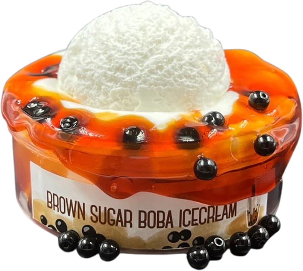 Sponsored Ad - Slime Space Brown Sugar Boba Butter Slime Collections | Scented | Non-Toxic, Safe, Kid Friendly, for All Ages | Slimes and Putty Toys for Kids