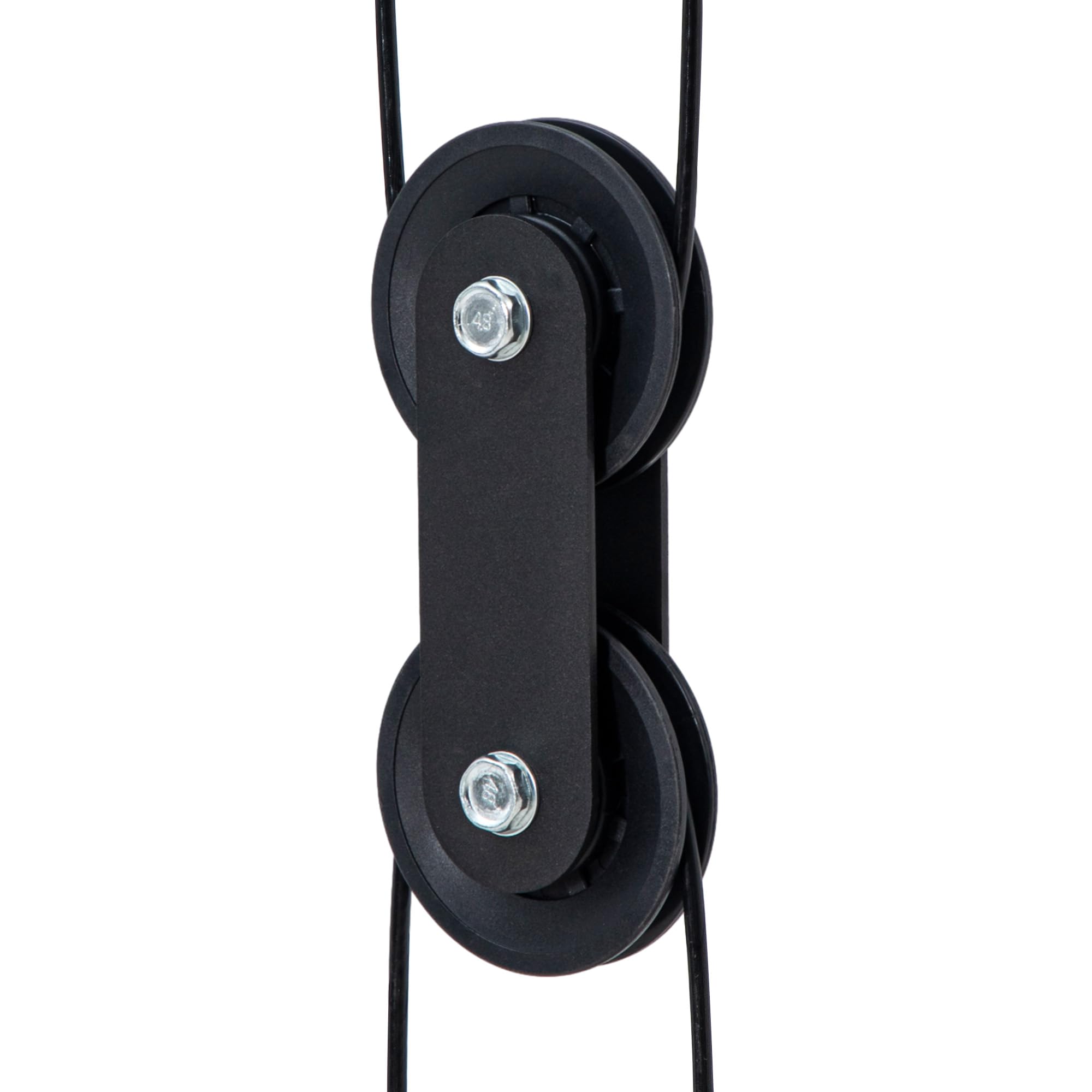 SPORTNOW - Estación de musculación doble polea cable Crossover tornillo de tornillo, carga libre con peso 2 x 50 kg - dim. 245 x 85 x 207 cm