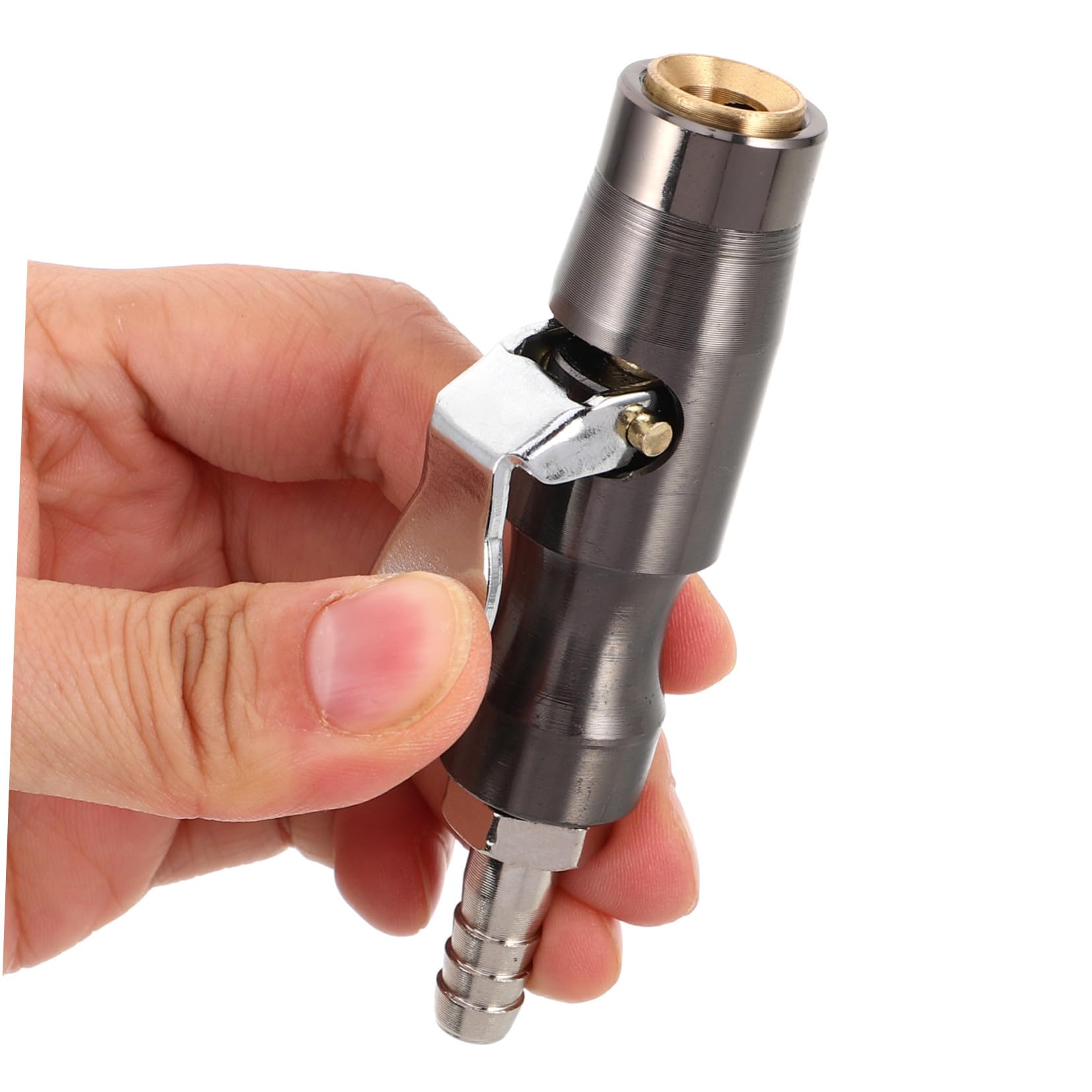 Mobestech 5sätze Reifenfüller mit Manometer Adapter und Selbstverriegelndem Reifenfüllschlauch für Auto Fahrrad und Lkw Kompatibler Luftschlauchadapter für Luftkompressoren