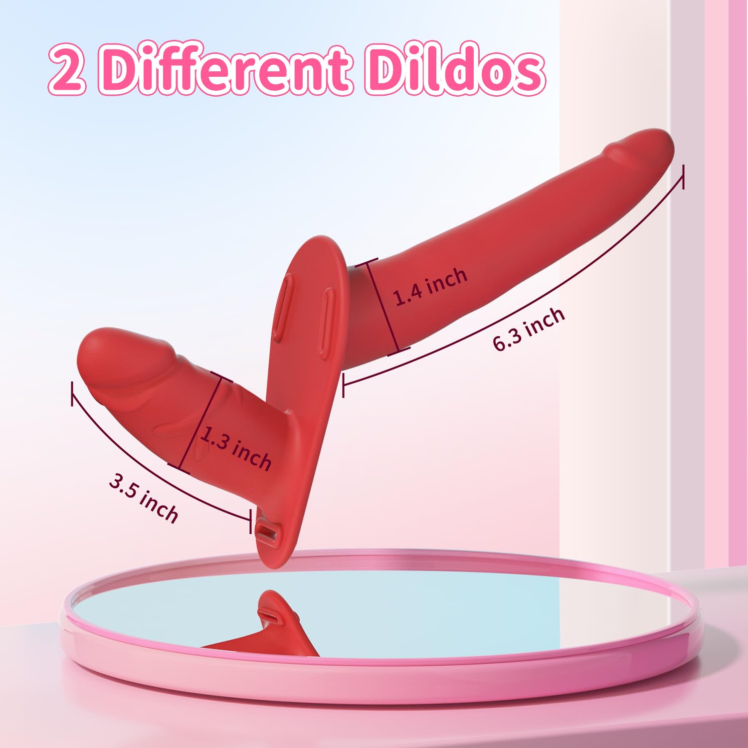Dildo indossabile - Dildo a doppia testa, stimolazione anale con dildo per doppia penetrazione realistica SM femminile Giocattoli sessuali per adulti per coppie femminili, lesbiche