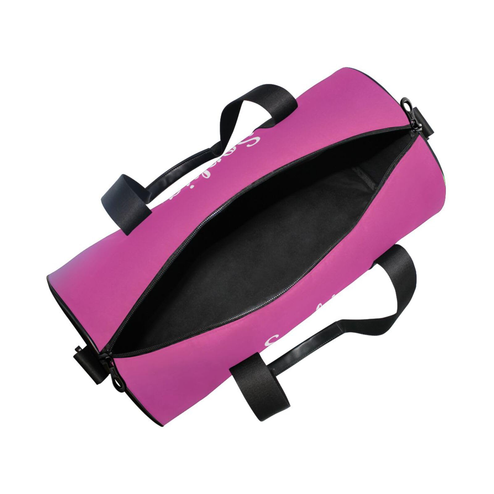 Sac de sport personnalisé pour filles avec motif dégradé corail - Nom personnalisé - Sac de gym pour enfants - Sacs de danse - Équipement de gymnastique - Rangement - Cadeaux de gymnastique pour
