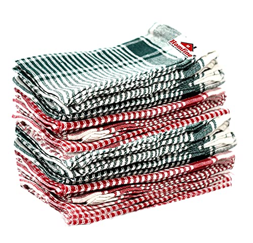 Homfine Pack of 10Pcs Kitchen Cloth / Cotton Duster / Napkins for Chapati, Roti, Cooking, Cleaning, Dusting Multi Purpose use (Size-18″x18″, Multi Colour)