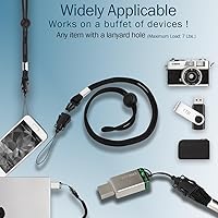 Vista 2 de Correa para el cuello para cámara y teléfono celular Digital Nc (estilo cordón) ajustable con liberación rápida (aplicable en muchos dispositivos)