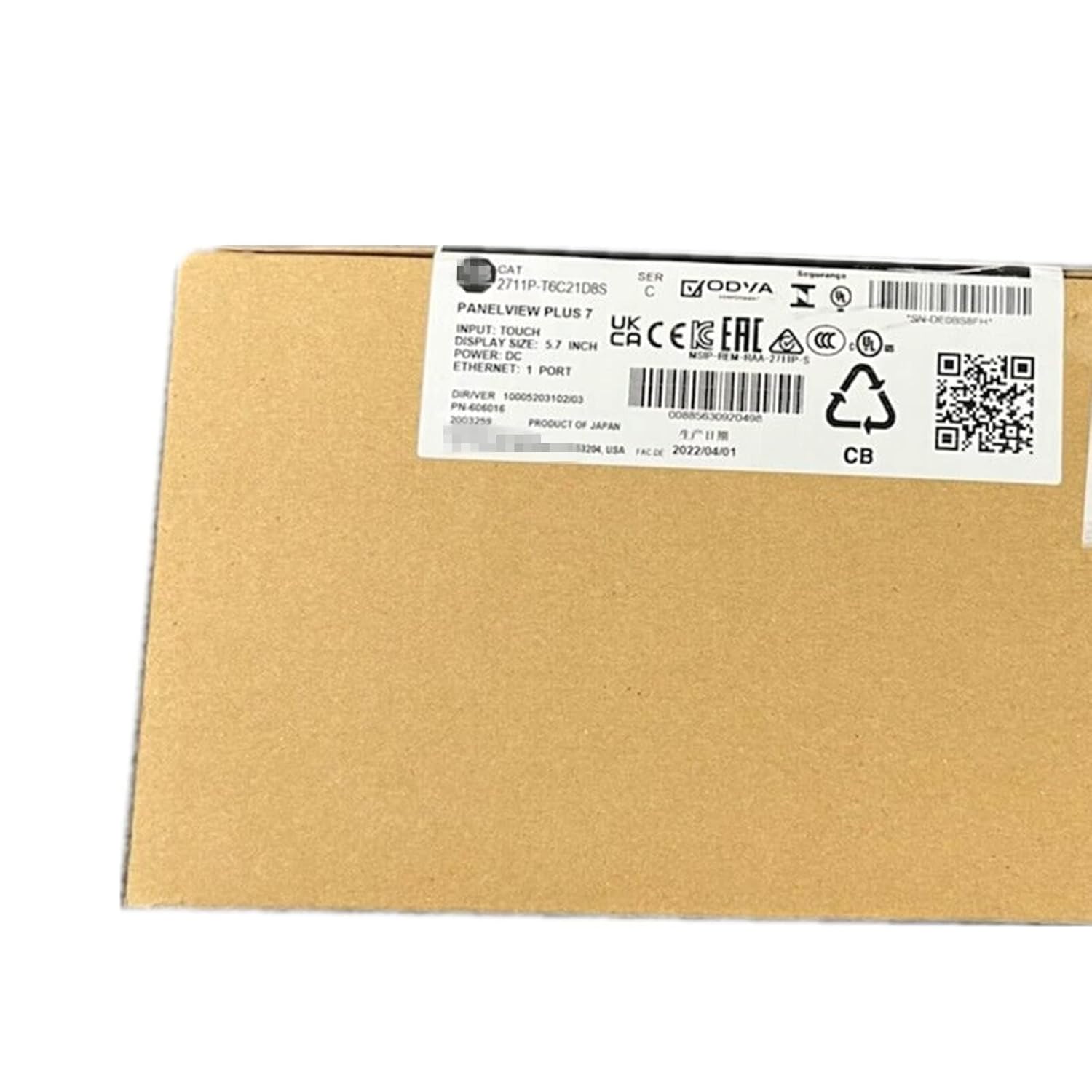 2711P-T6C21D8S Touch Panel 2711PT6C21D8S PanelView Plus 7 5.7Inch Touch Panel Sealed in Box One Year Warranty