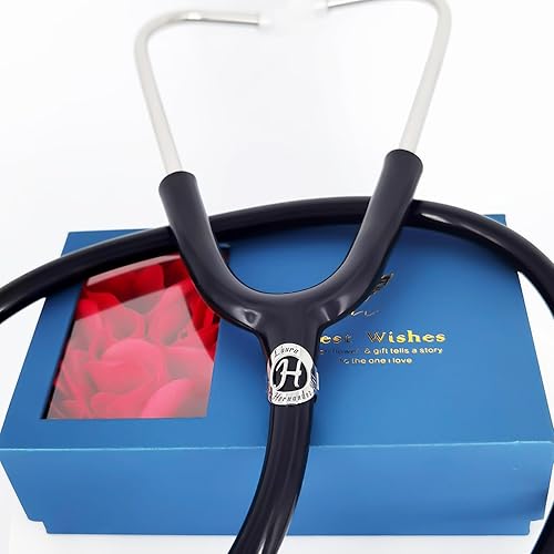 Miniatura 4 de Stethoscope Name Tag Personalized - Stethoscope Charms Engraved Initial - Adjustable Custom Stethoscope Id Tag as Gift for Nurse, Doctor and Medical