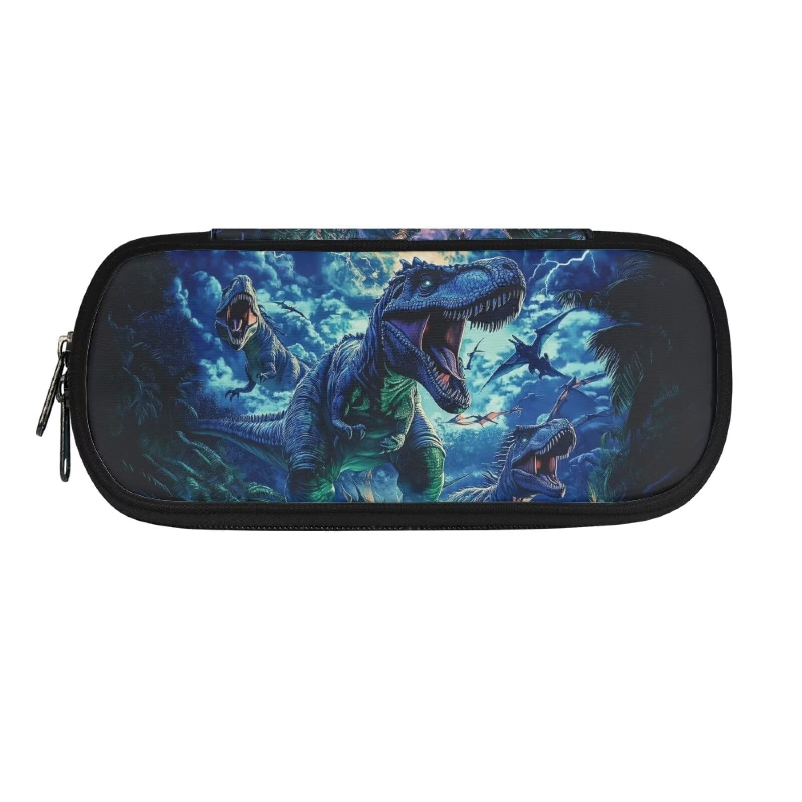 POLERO Dinosaur Pencil Case for Boys Tollder Back to School Supplies Pencil Storage Pouch with Compartments — image 1
