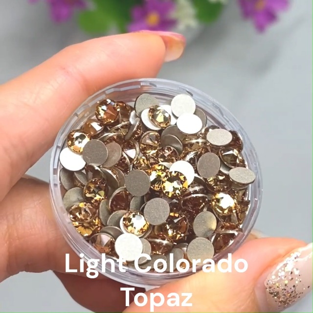 Amazon.com: Light Colorado Topaz 2088 Swarovski Crystal Flatbacks