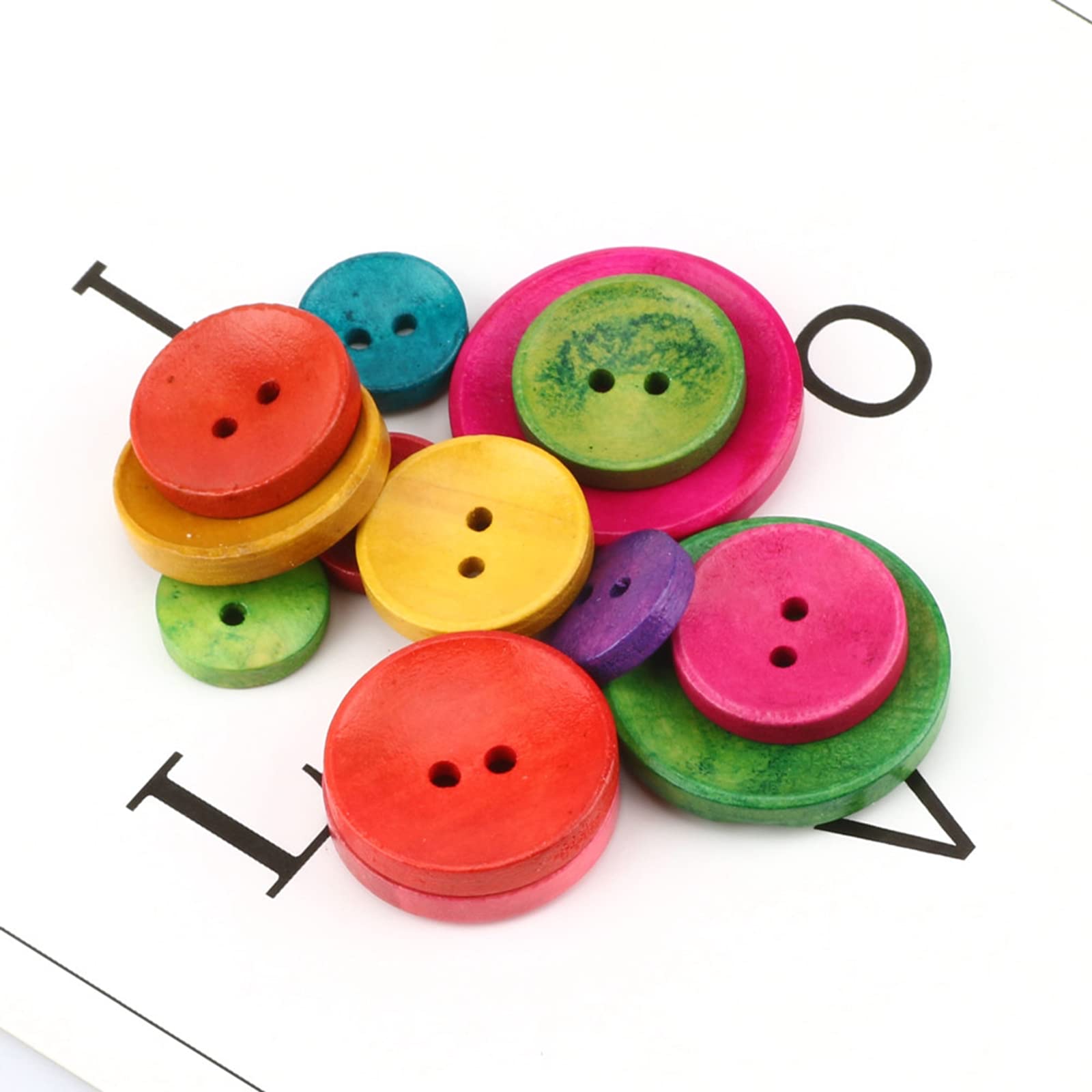Bottoni Per Bambini 150 Pezzi Bottoni In Legno Naturale Forma Rotonda