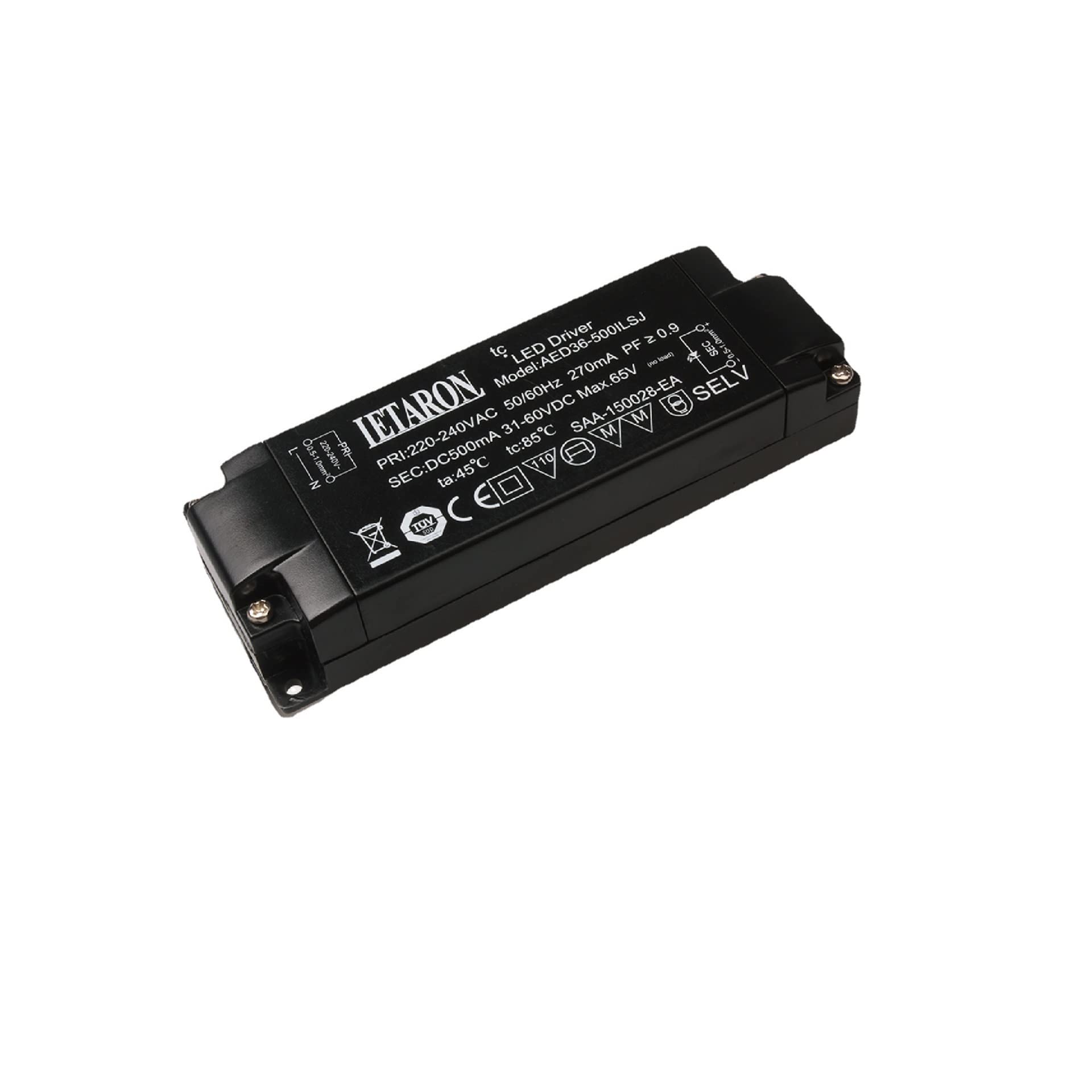 Alimentation LED 12V AED36-12VLSJ pour réparer un miroir de salle de bain qui clignote