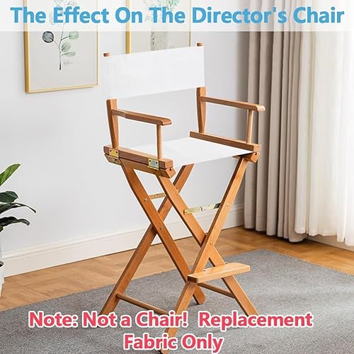 Miniatura 4 de GORGECRAFT Fundas para sillas de directores de gran tamaño, fundas de asiento de silla de artista de maquillaje, 2 juegos de tela de repuesto de