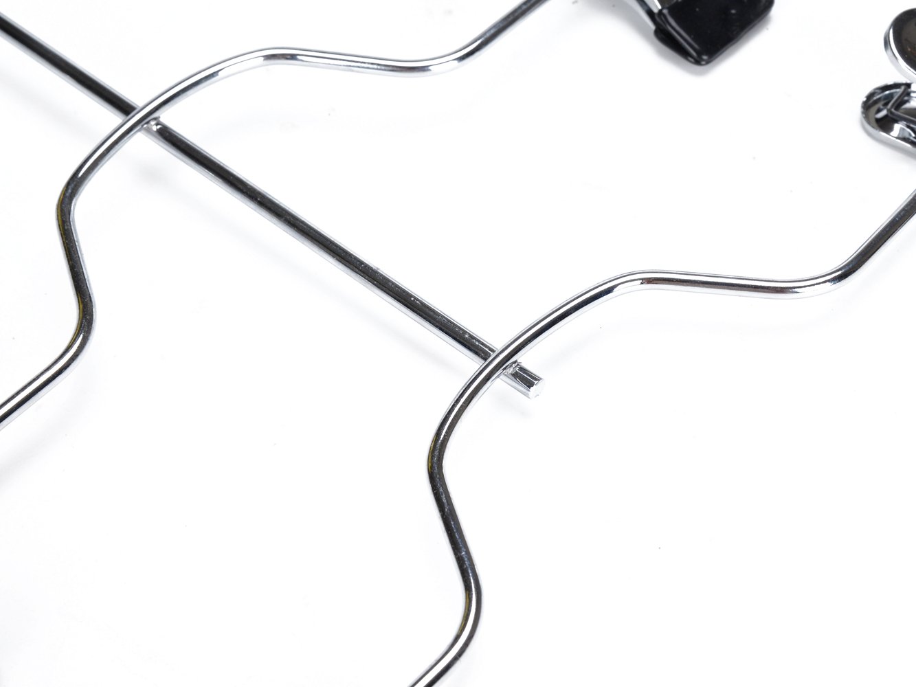 Quality Hangers 4-poziomowe spodnie na spódnicę wieszaki wytrzymałe metalowe 40 cm x 31 cm chrom 5