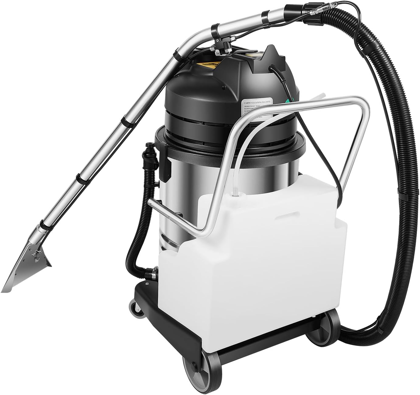 Professional Carpet Cleaning Equipment, Commercial Carpet Cleaning Machines, Industrial Carpeting Shampooer Movable Floor Carpet Cleaner Carpeting Spot Cleaner Machine (60L/15.8Gal)
