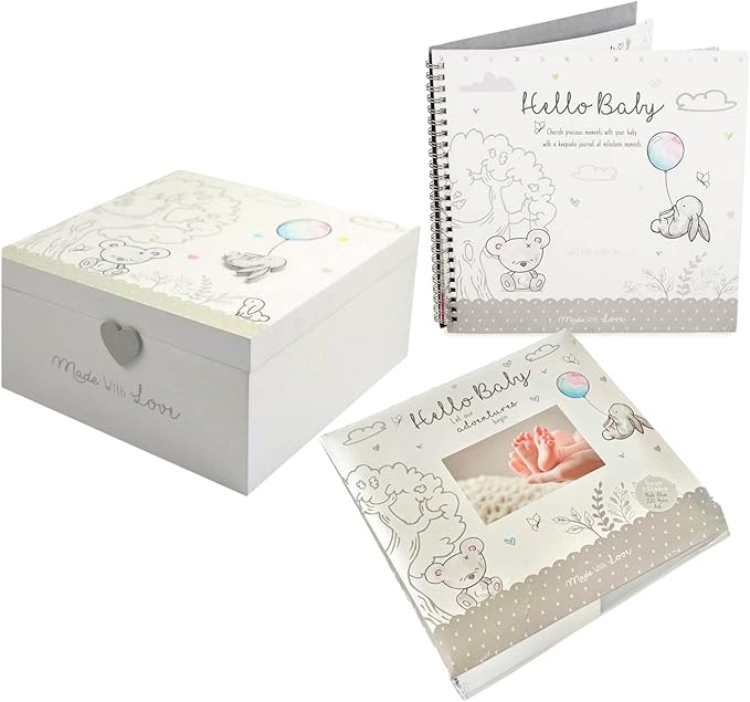 Baby Keepsake Gifts Baby Keepsake Box, Baby Photo Album and Baby