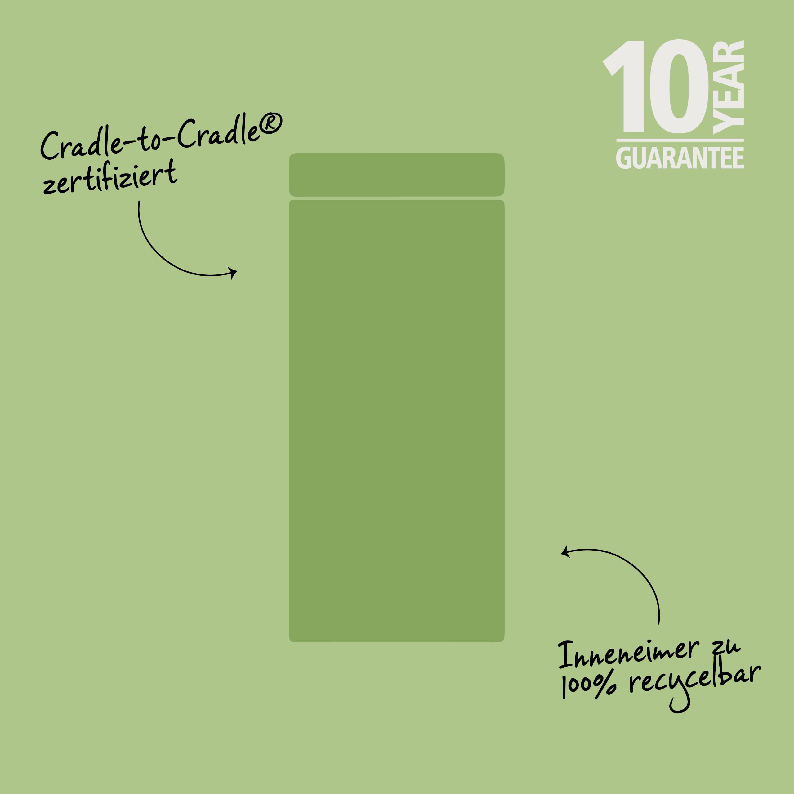 Brabantia Bo Touch Bin Küchenmülleimer 30 L (beige), platzsparender Abfalleimer mit Soft-Touch-Öñffnungssystem, leicht zu reinigender Inneneimer, Restmülleimer inklusive PerfectFit-Müllbeuteln