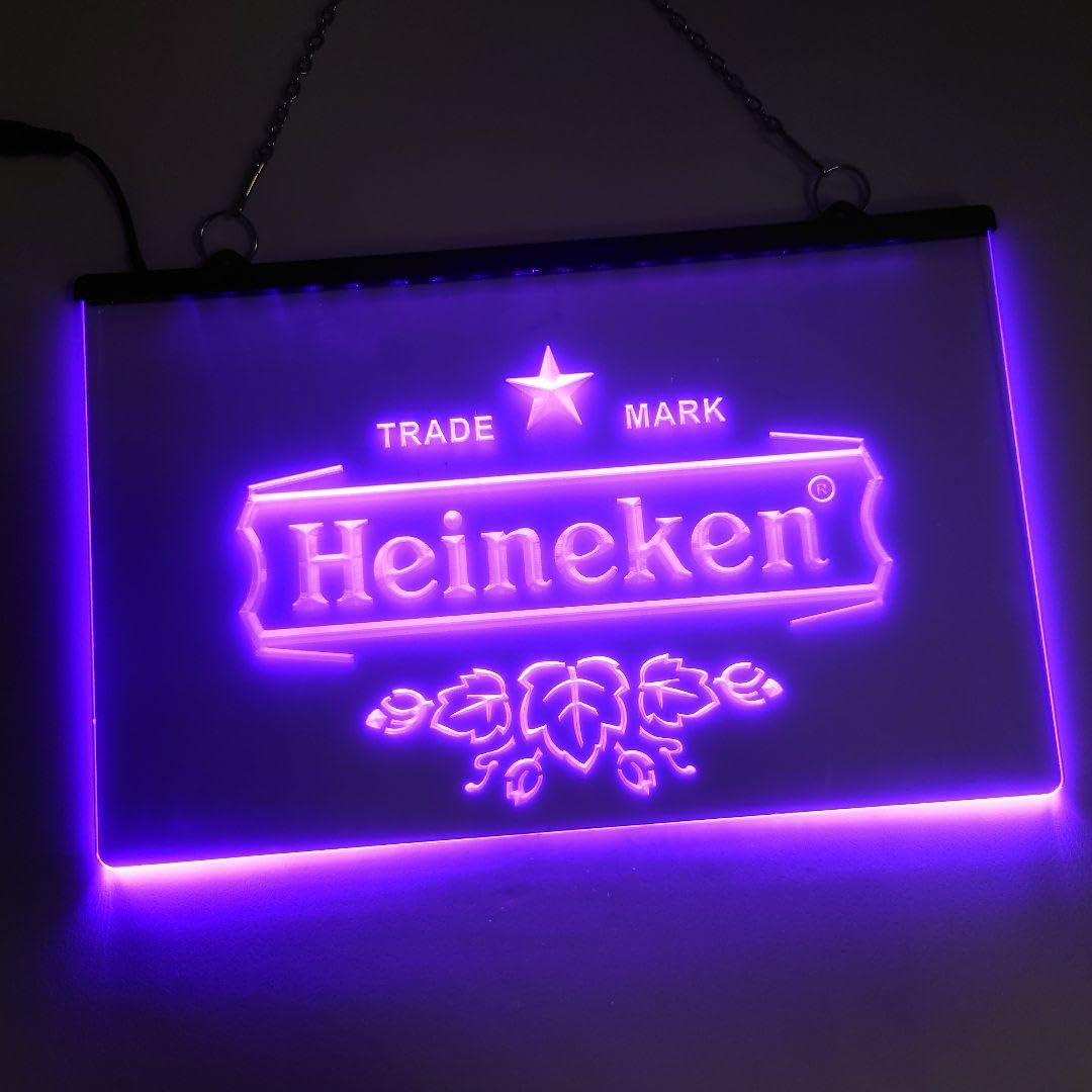 Amazon.co.jp: No.NE38V ハイネケン LED ネオン 看板 Heineken