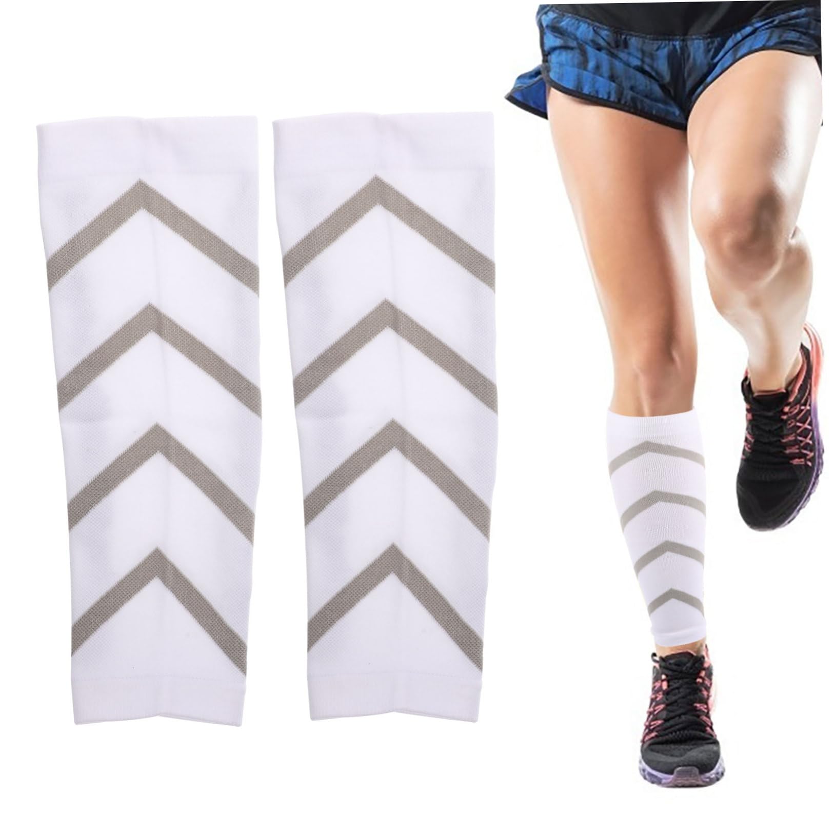 minkissy Calf Compression Sleeve Men Pair Elastic Calf Socks for Women Leg Protection Socks Comfortable Fit for Activities
