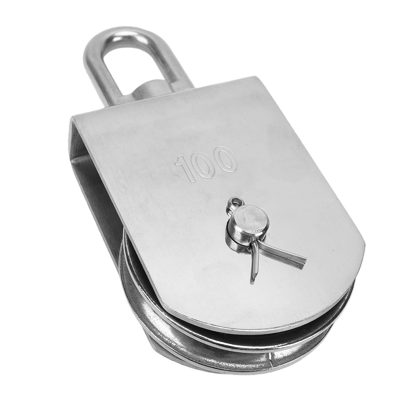 Generic Hochleistungs-Einzelrollen-Edelstahl-4-Zoll-Kabelrolle für Garagenboot- und Fahnenmastanwendungen