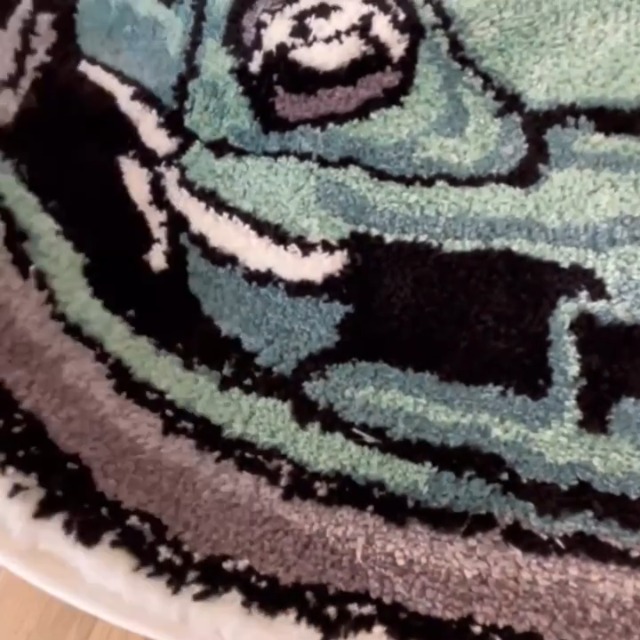 Amazon.com: LAKEA Enthusiast Green Sports Car Shaped Flocking Rug