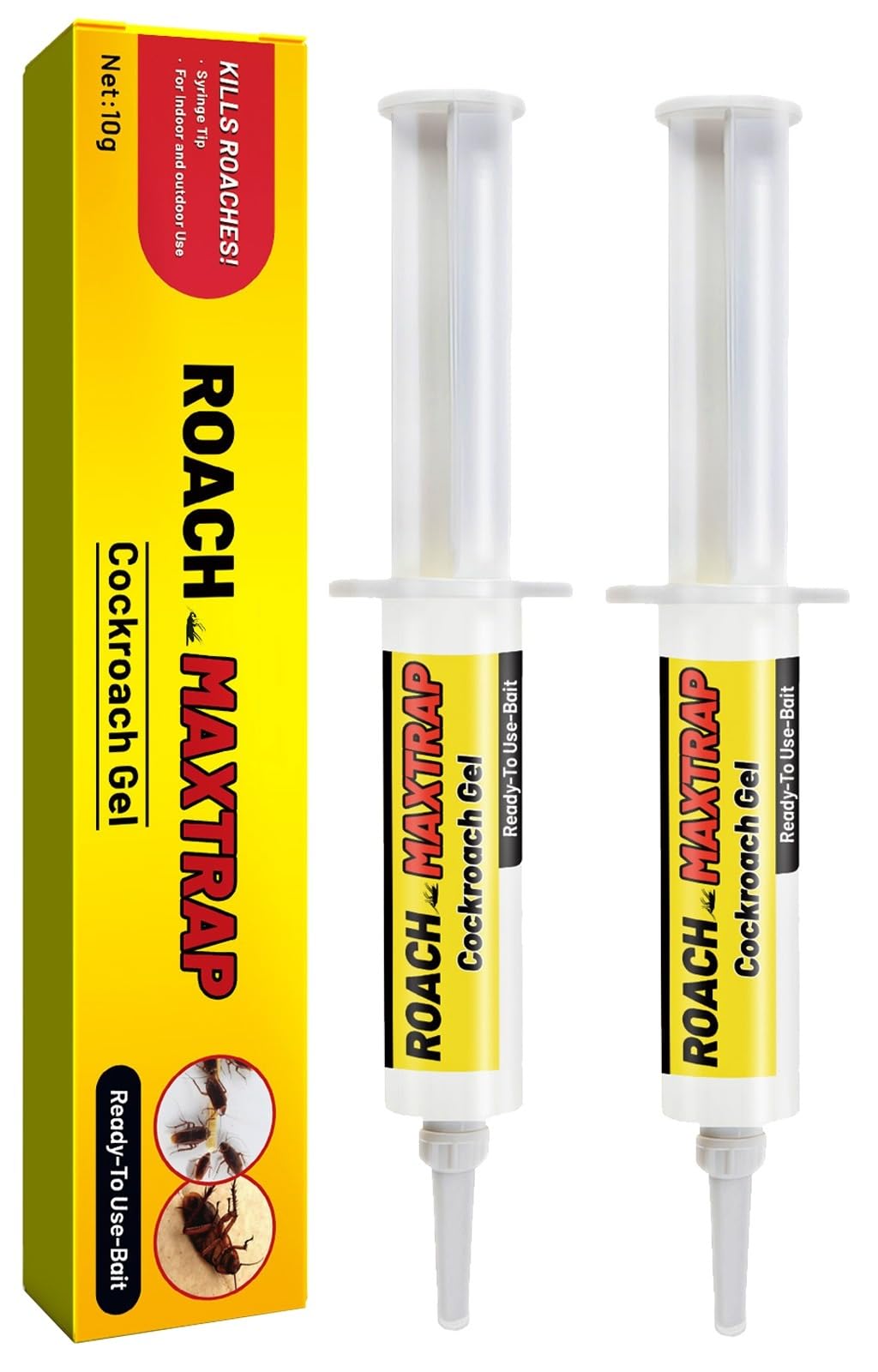 Cockroach Killer,Cockroach Trap,Cockroaches Gel,Bait Cockroach Eliminator,Cock Eliminator Gels,for Toilet Bedroom Kitchen,2PC