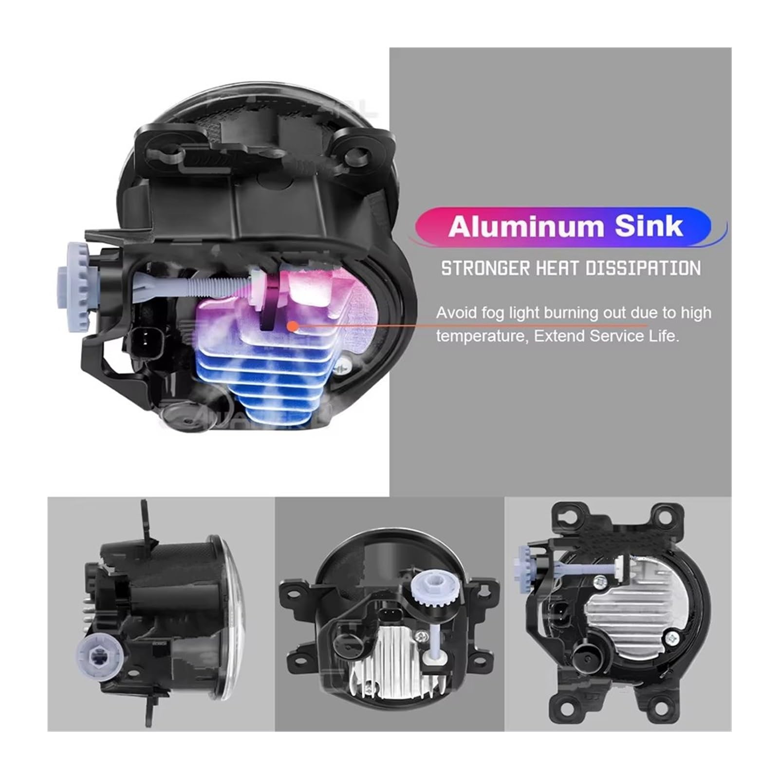 Genérico 2 Piezas Para Suzuki Para Swift Para Sport 07-20 30W 6000LM LED Antiniebla Angel Eye Diurna H11 Canbus Conjunto Lámpara Delantera DRL Faros Antiniebla