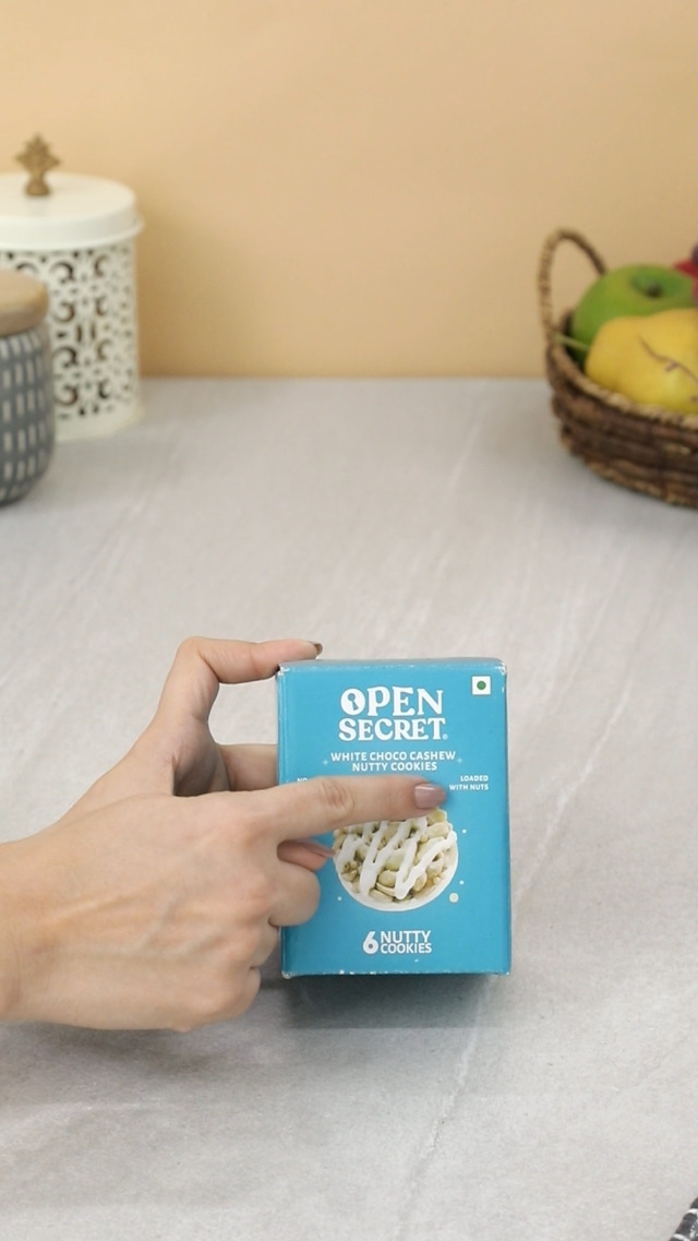 Open Secret White Choco Cashew Story Box | Family Snacks Biscuit