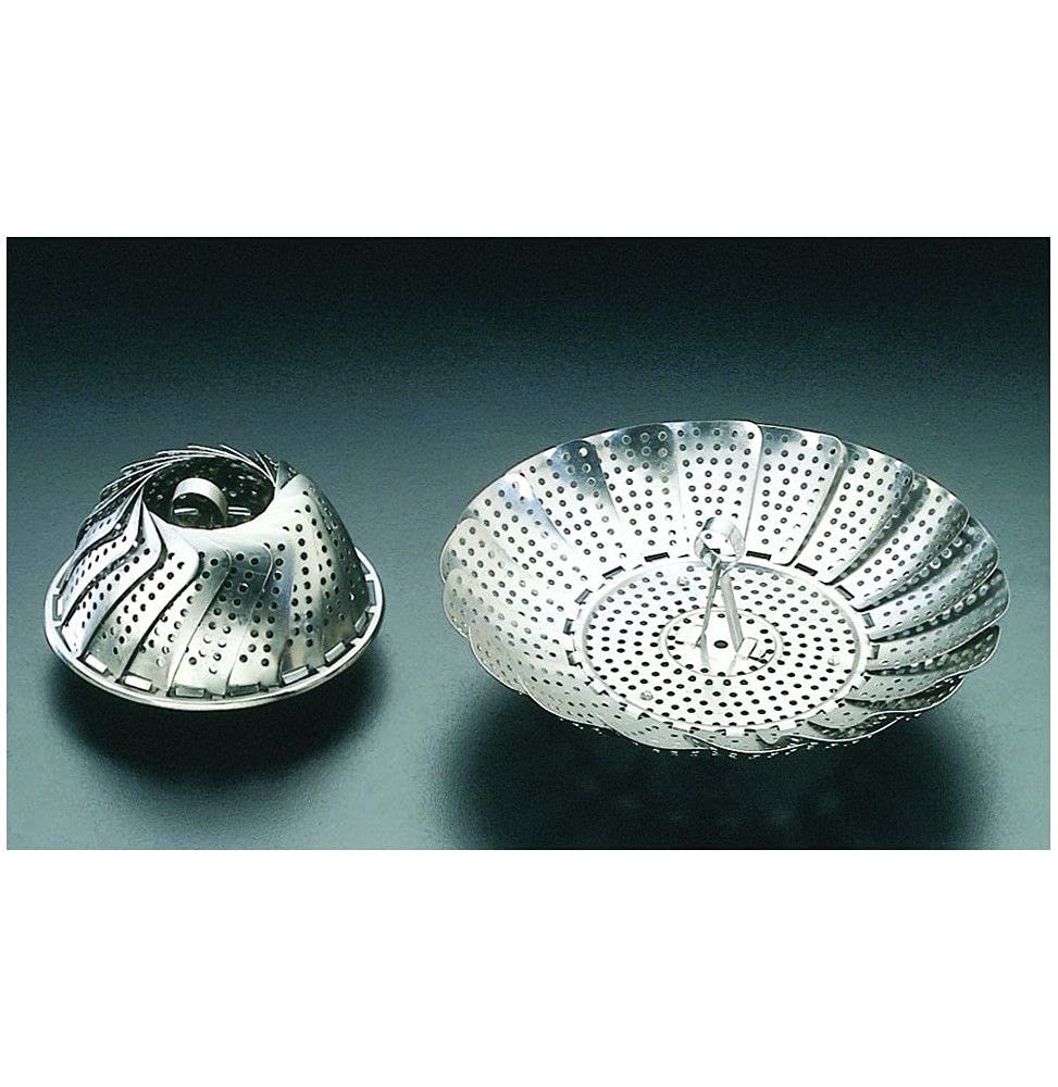 Cestello Vapore In Acciaio Inox 304 Per Cuociriso – Fori Fitti, Impilabile A Livelli, Manico Staccabile, Separa L'acqua Dal Riso – Argento, Taglia Media