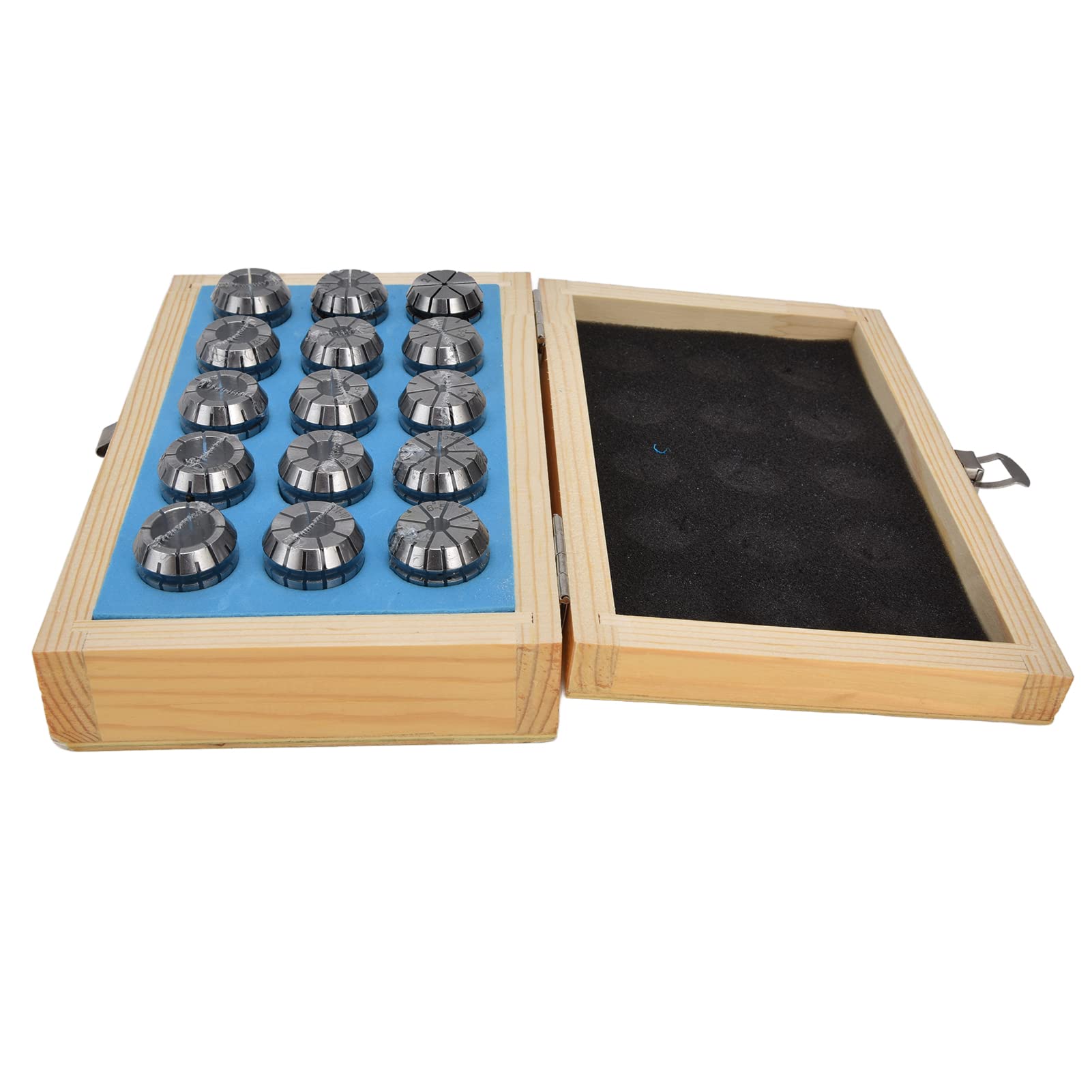 Juego de Pinzas de Resorte ER25, 15 Piezas de Pinzas de Acero Al Carbono para Fresadora CNC con Rango de Sujeción de 2-16 Mm, Rectificado de Alta Precisión, Kit de Mandril Duradero para