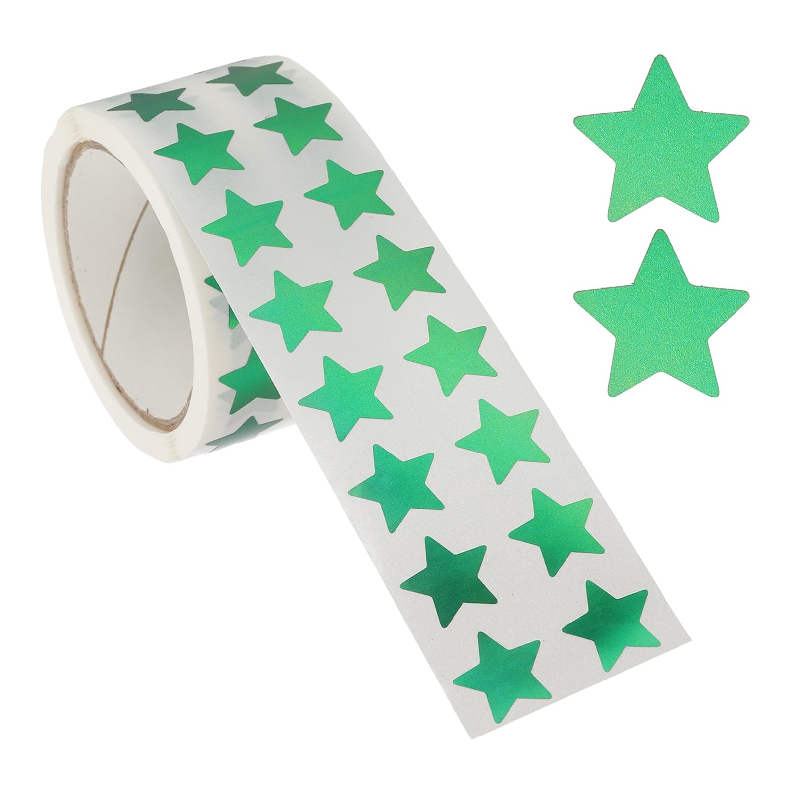 PATIKIL Star Stickers Roll 1/2", 1000 Pcs Metallic Foil Stars Self-Adhesive Labels Reward Behavior Chart for Classroom Teacher Supplies, Metallic