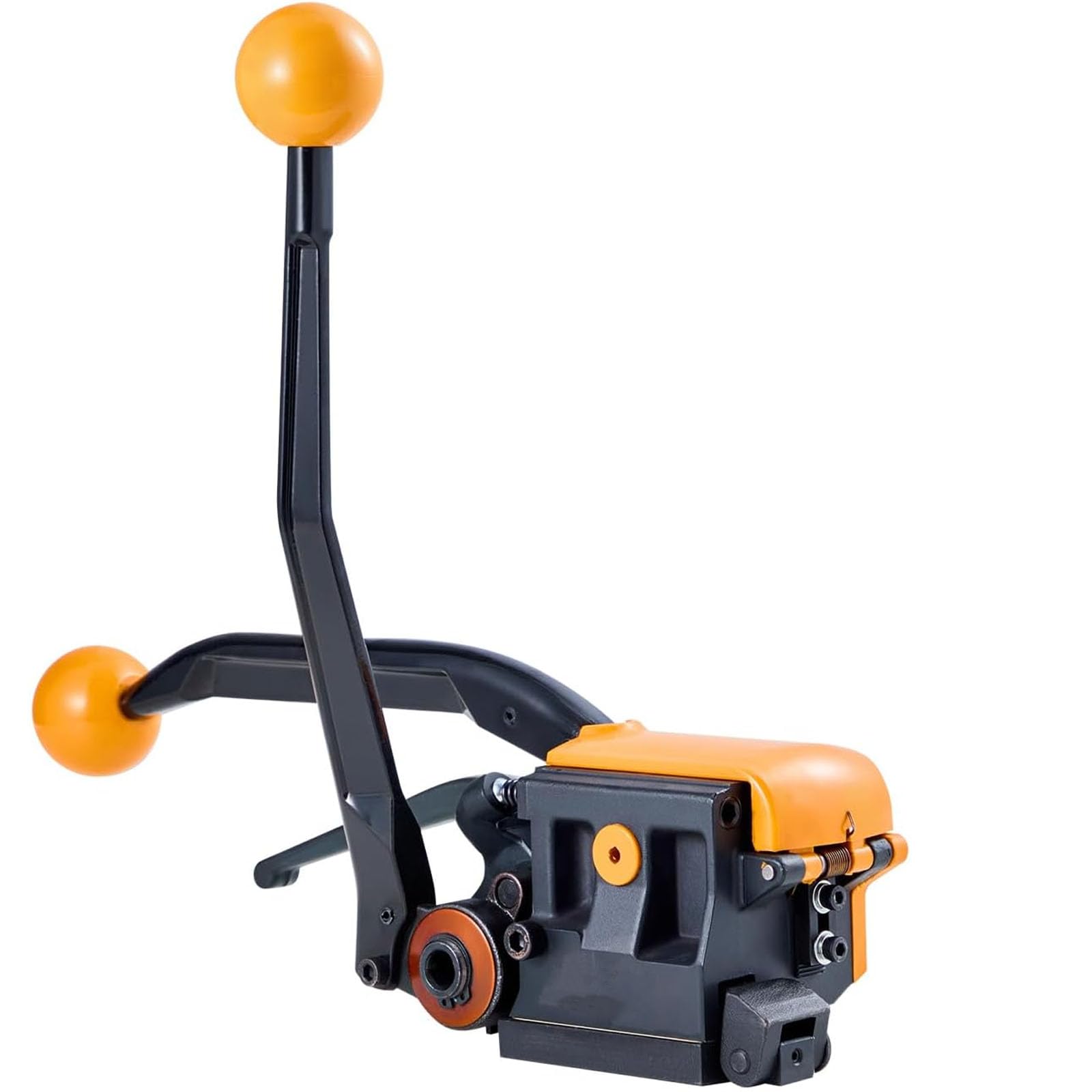 Fcttcd Manual Seamless Steel Strapping Machine, Steel Strapping Tool, Adjustable Width, for 12.7-19mm Steel Straps for Warehouse, Transportation, Industrial Bundling Use